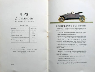 Renault Modelprogram 1909 Carbrochure (7995)